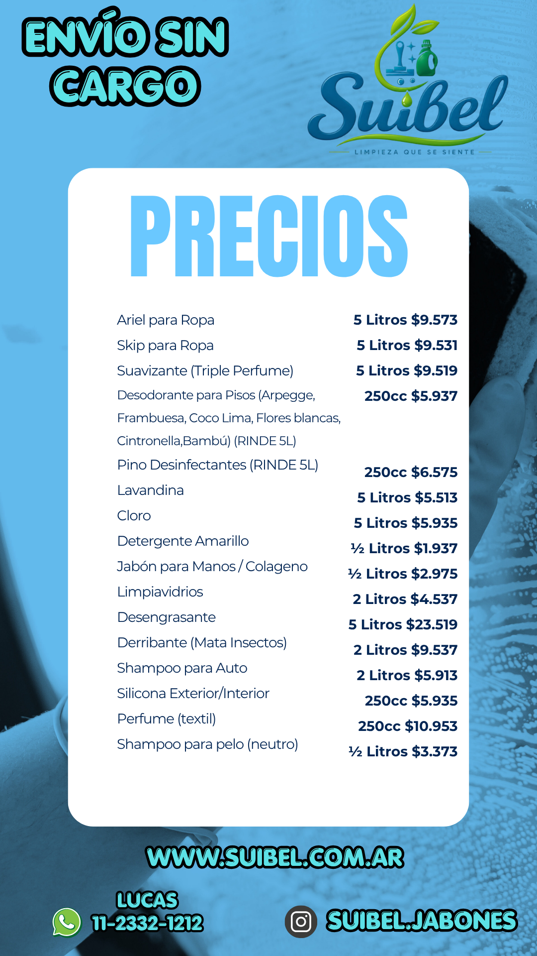 Lista de Precios Suibel